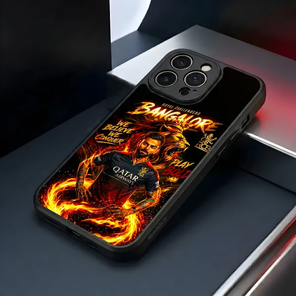 Rcb_Cricket_Player_King_Kohli_Design_Printed_Premium_Glossy_Back_Case_Cover_With_Camera_Protection_Mk000373_Bx
