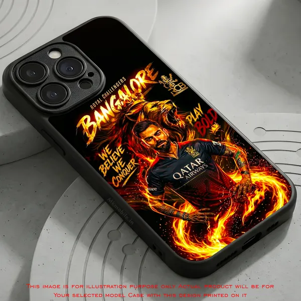 Rcb_Cricket_Player_King_Kohli_Design_Printed_Premium_Glossy_Back_Case_Cover_With_Camera_Protection_Mk000373_Bx