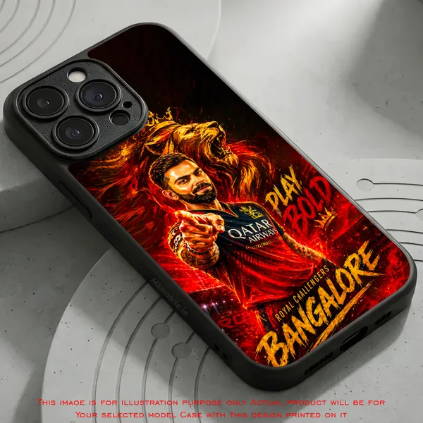 Rcb_Cricket_Player_King_Kohli_Design_Printed_Premium_Glossy_Back_Case_Cover_With_Camera_Protection_Mk000374_Bx