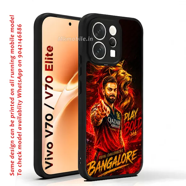 Rcb_Cricket_Player_King_Kohli_Design_Printed_Premium_Glossy_Back_Case_Cover_With_Camera_Protection_For_Vivo_V70_5G_/_V70_5G_Elite_Mk000374_Bx