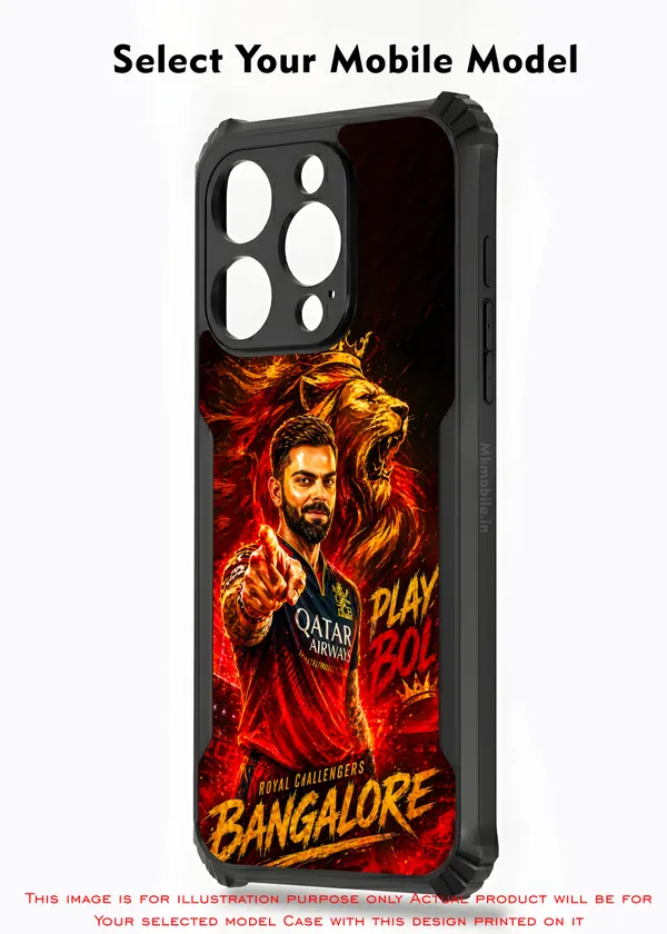 Rcb_Cricket_Player_King_Kohli_Design_Printed_Bumper_Glossy_Back_Case_Cover_With_Camera_Protection_Mk000374_Ip