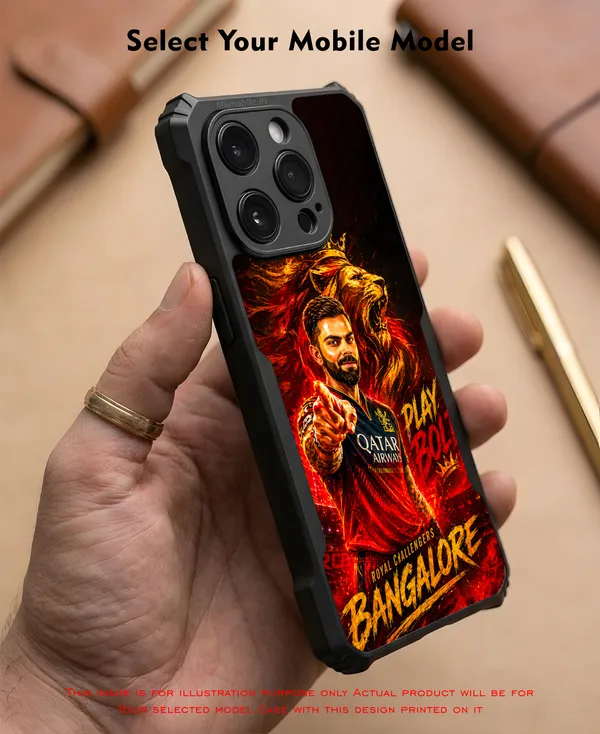 Rcb_Cricket_Player_King_Kohli_Design_Printed_Bumper_Glossy_Back_Case_Cover_With_Camera_Protection_Mk000374_Ip