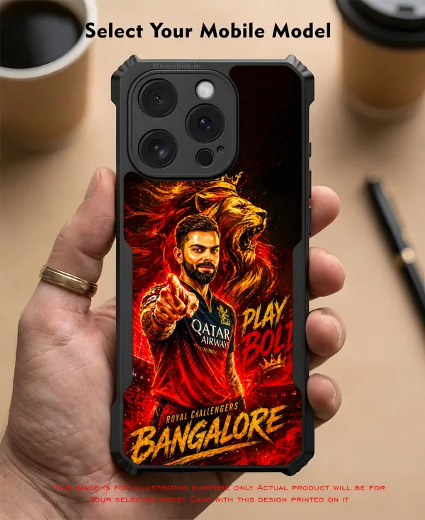 Rcb_Cricket_Player_King_Kohli_Design_Printed_Bumper_Glossy_Back_Case_Cover_With_Camera_Protection_Mk000374_Ip