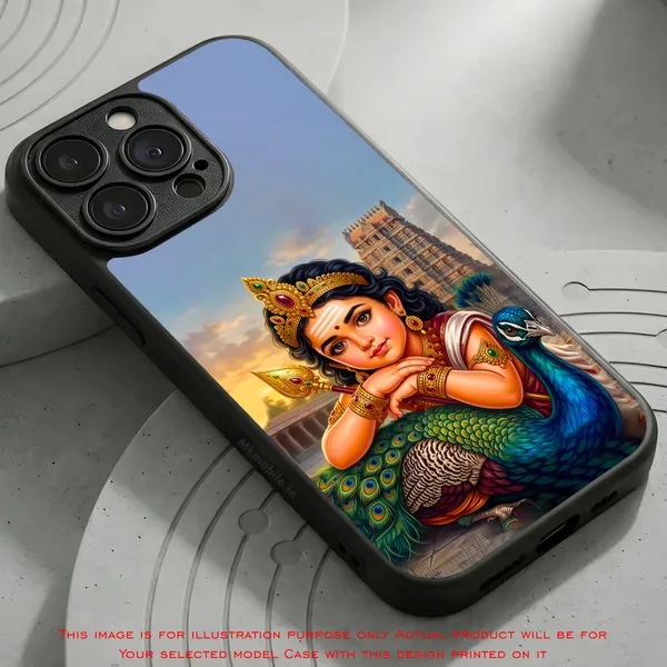 Tamil_God_Murugan_With_Mayil_Design_Printed_Premium_Glossy_Back_Case_Cover_With_Camera_Protection_Mk000376_Bx