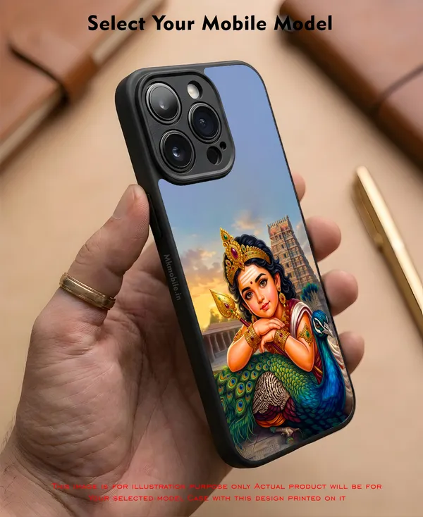 Tamil_God_Murugan_With_Mayil_Design_Printed_Premium_Glossy_Back_Case_Cover_With_Camera_Protection_Mk000376_Bx