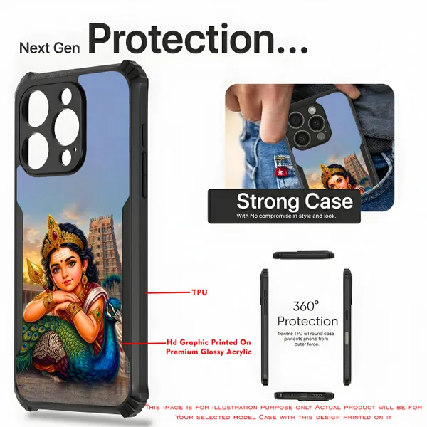 Tamil_God_Murugan_With_Mayil__Design_Printed_Bumper_Glossy_Back_Case_Cover_With_Camera_Protection_Mk000376_Bx