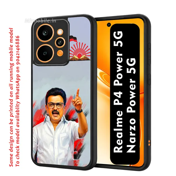 Mk_Stalin_Tamilnadu_Ex_Chief_Minister_Dmk_Design_Printed_Premium_Glossy_Back_Case_Cover_With_Camera_Protection_For_Realme_P4_Power_5G_/_Narzo_Power_5G_Mk000377_Bx