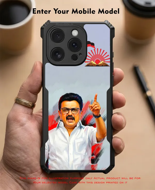 Mk_Stalin_Tamilnadu_Ex_Chief_Minister_Dmk__Design_Printed_Bumper_Glossy_Back_Case_Cover_With_Camera_Protection_Mk000377_Bx