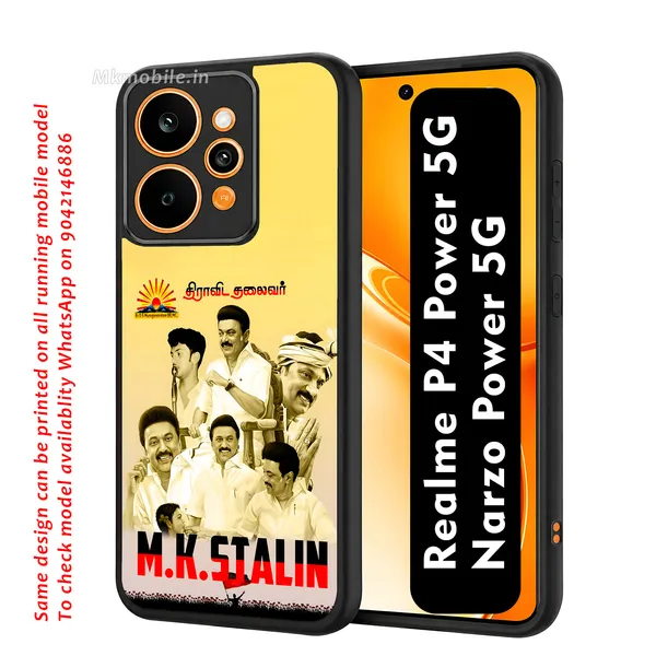 Mk_Stalin_Tamilnadu_Ex_Chief_Minister_Dmk_Design_Printed_Premium_Glossy_Back_Case_Cover_With_Camera_Protection_For_Realme_P4_Power_5G_/_Narzo_Power_5G_Mk000378_Bx