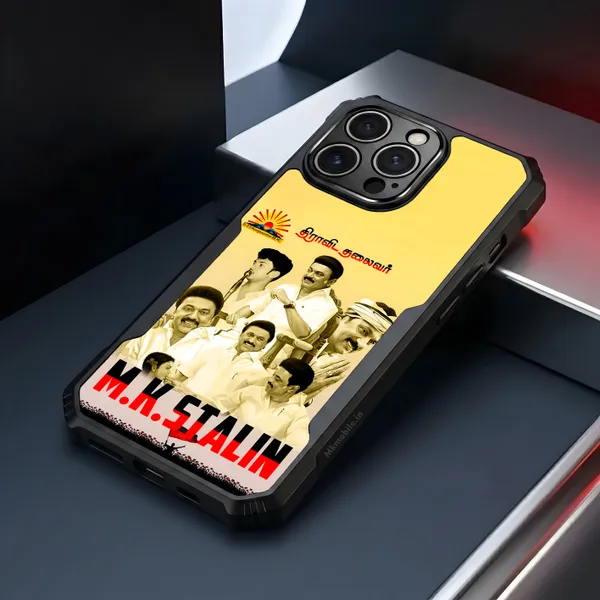 Mk_Stalin_Tamilnadu_Ex_Chief_Minister_Dmk__Design_Printed_Bumper_Glossy_Back_Case_Cover_With_Camera_Protection_Mk000378_Bx