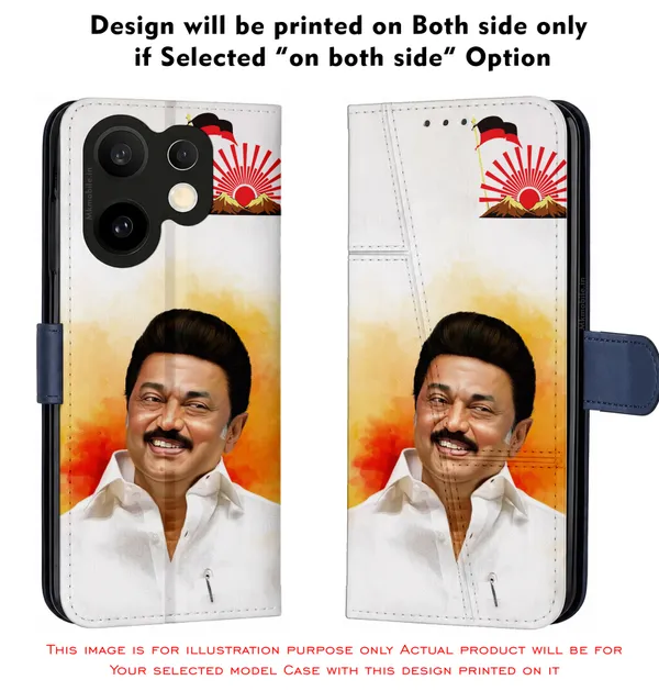 Mk_Stalin_Tamilnadu_Ex_Chief_Minister_Dmk_Design_Printed_Flip_Case_Cover_With_Camera_Protection_Mk000379_Fcuv