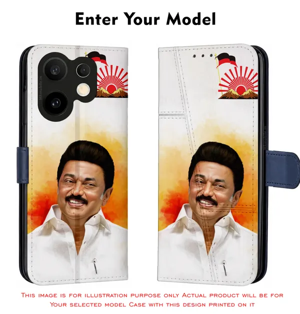 Mk_Stalin_Tamilnadu_Ex_Chief_Minister_Dmk_Design_Printed_Flip_Case_Cover_With_Camera_Protection_Mk000379_Fcuv