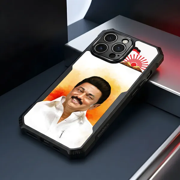 Mk_Stalin_Tamilnadu_Ex_Chief_Minister_Dmk__Design_Printed_Bumper_Glossy_Back_Case_Cover_With_Camera_Protection_Mk000379_Bx