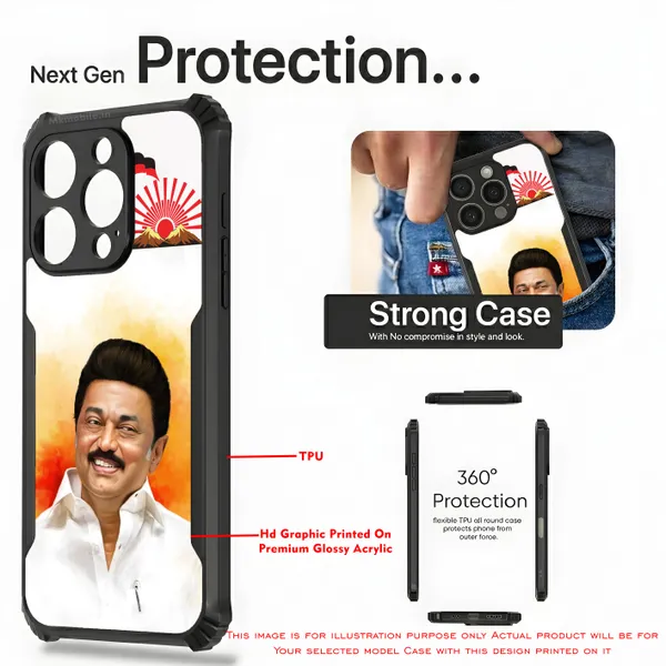 Mk_Stalin_Tamilnadu_Ex_Chief_Minister_Dmk__Design_Printed_Bumper_Glossy_Back_Case_Cover_With_Camera_Protection_Mk000379_Bx