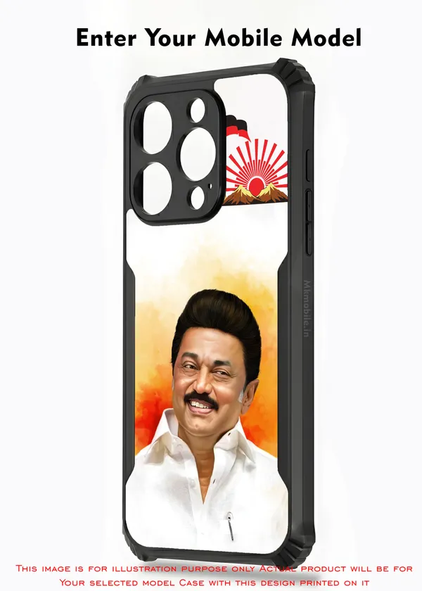 Mk_Stalin_Tamilnadu_Ex_Chief_Minister_Dmk__Design_Printed_Bumper_Glossy_Back_Case_Cover_With_Camera_Protection_Mk000379_Bx