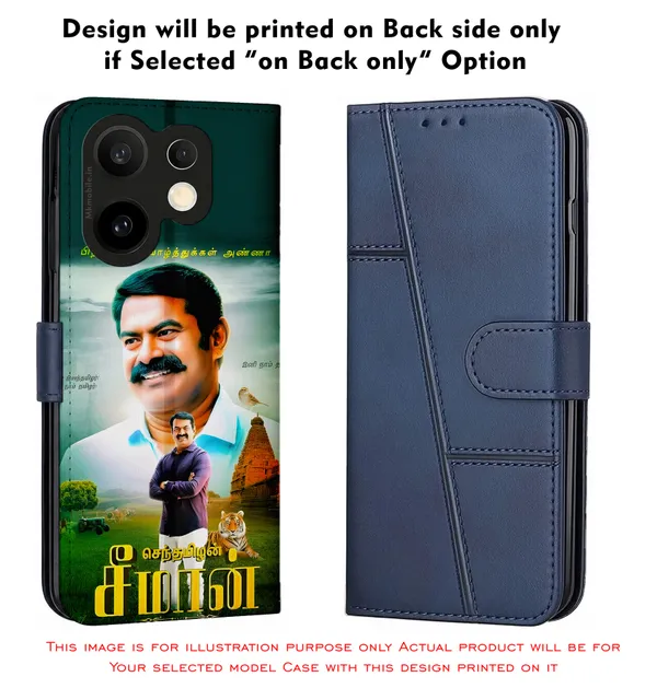 Senthamizhan_Seeman_Ntk_Naam_Tamilar_Katchi_Leader_Design_Printed_Flip_Case_Cover_With_Camera_Protection_Mk000381_Fcuv