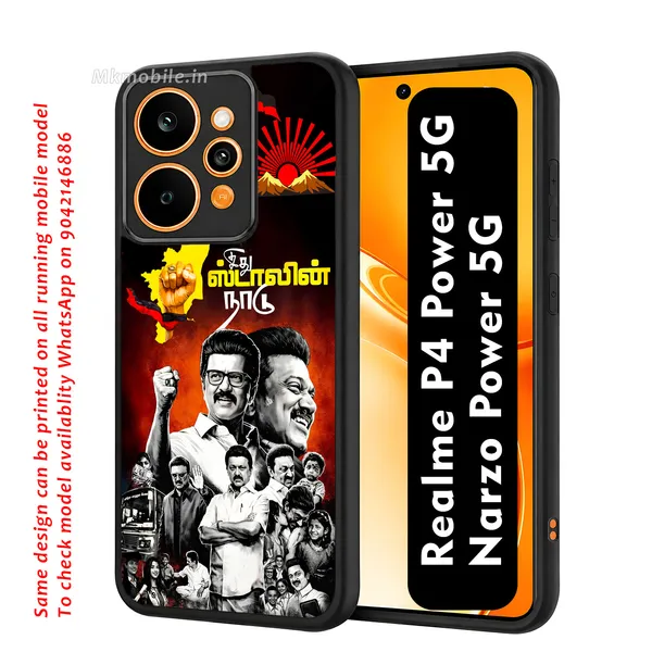 Mk_Stalin_Tamilnadu_Ex_Chief_Minister_Dmk_Design_Printed_Premium_Glossy_Back_Case_Cover_With_Camera_Protection_For_Realme_P4_Power_5G_/_Narzo_Power_5G_Mk000382_Bx