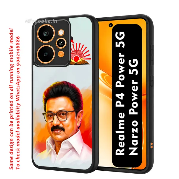 Mk_Stalin_Tamilnadu_Ex_Chief_Minister_Dmk_Design_Printed_Premium_Glossy_Back_Case_Cover_With_Camera_Protection_For_Realme_P4_Power_5G_/_Narzo_Power_5G_Mk000384_Bx