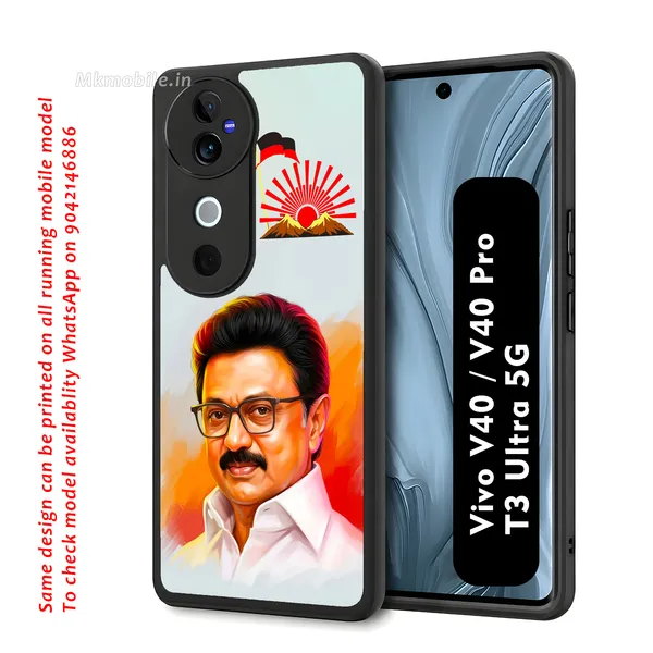 Mk_Stalin_Tamilnadu_Ex_Chief_Minister_Dmk_Design_Printed_Premium_Glossy_Back_Case_Cover_With_Camera_Protection_For_Vivo_V40_5G_/_V40_Pro_5G_/_T3_Ultra_5G_Mk000384_Bx