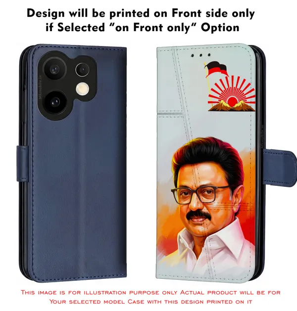 Mk_Stalin_Tamilnadu_Ex_Chief_Minister_Dmk_Design_Printed_Flip_Case_Cover_With_Camera_Protection_Mk000384_Fcuv