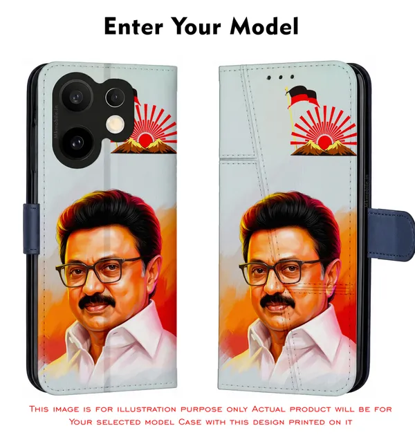 Mk_Stalin_Tamilnadu_Ex_Chief_Minister_Dmk_Design_Printed_Flip_Case_Cover_With_Camera_Protection_Mk000384_Fcuv