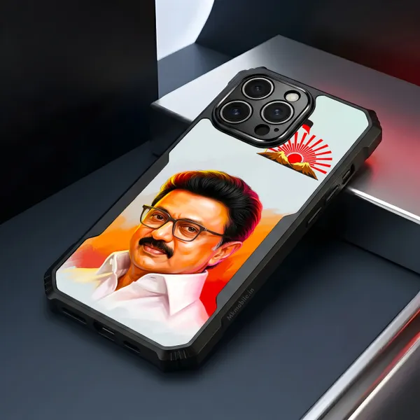 Mk_Stalin_Tamilnadu_Ex_Chief_Minister_Dmk__Design_Printed_Bumper_Glossy_Back_Case_Cover_With_Camera_Protection_Mk000384_Bx