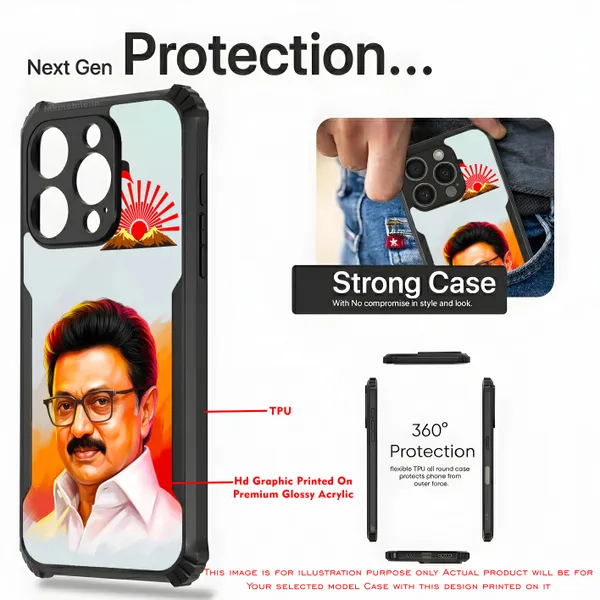 Mk_Stalin_Tamilnadu_Ex_Chief_Minister_Dmk__Design_Printed_Bumper_Glossy_Back_Case_Cover_With_Camera_Protection_Mk000384_Bx
