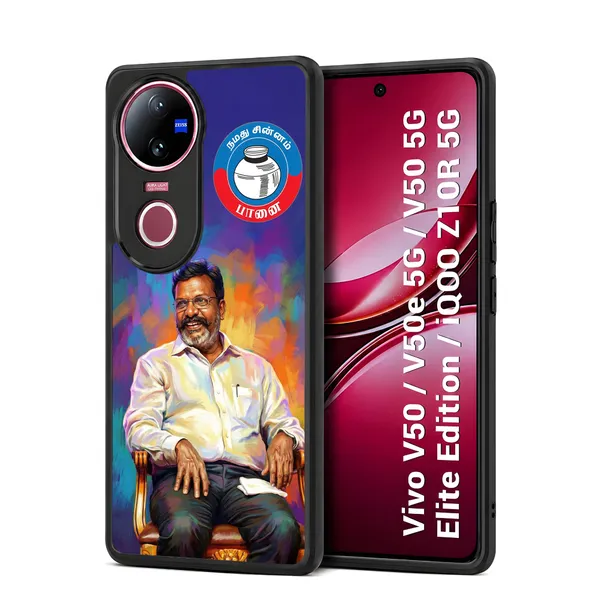 Thol_Thirumavalavan_Viduthalai_Chiruthaigal_Katchi_Vck_Design_Printed_Premium_Glossy_Back_Case_Cover_With_Camera_Protection_For_Vivo_V50_/_V50e_/_V50_5g_Elite_Edition_/_iQOO_Z10r_5g_Mk000386_Bx