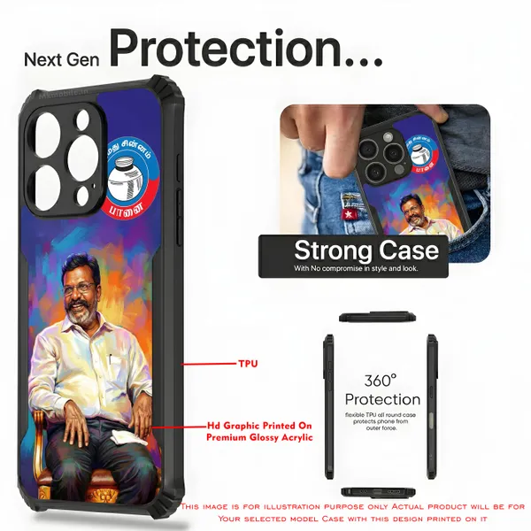 Thol_Thirumavalavan_Viduthalai_Chiruthaigal_Katchi_Vck__Design_Printed_Bumper_Glossy_Back_Case_Cover_With_Camera_Protection_Mk000386_Bx