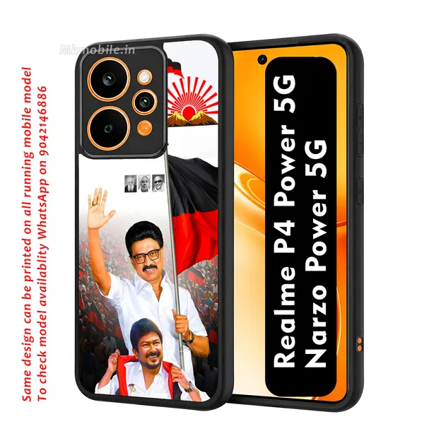 Mk_Stalin_Tamilnadu_Ex_Chief_Minister_Dmk_Design_Printed_Premium_Glossy_Back_Case_Cover_With_Camera_Protection_For_Realme_P4_Power_5G_/_Narzo_Power_5G_Mk000387_Bx