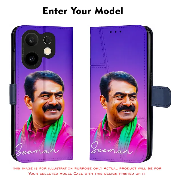 Senthamizhan_Seeman_Ntk_Naam_Tamilar_Katchi_Leader_Design_Printed_Flip_Case_Cover_With_Camera_Protection_Mk000389_Fcuv
