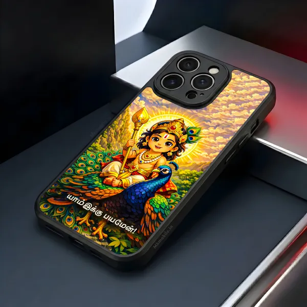 Tamil_God_Murugan_With_Mayil_Design_Printed_Premium_Glossy_Back_Case_Cover_With_Camera_Protection_Mk000390_Bx