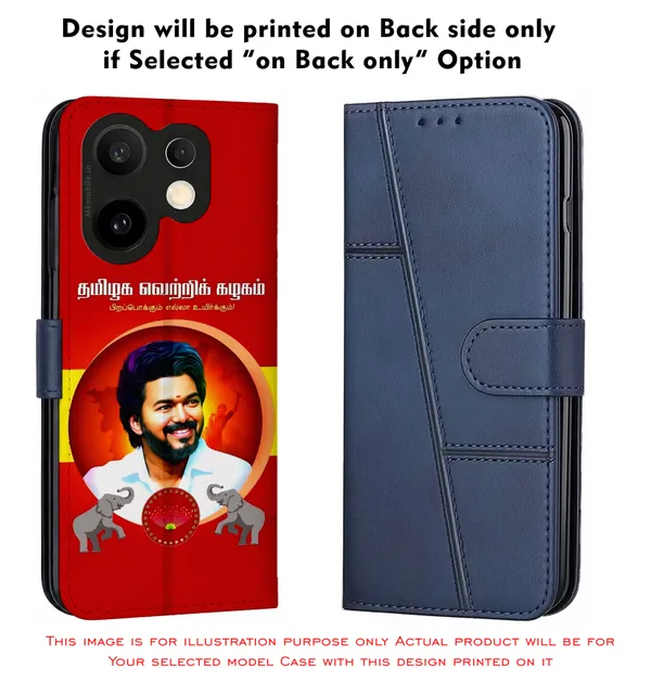 Tvk_Thalapathy_C_Joseph_Vijay_Tamil_Nadu_Chief_Minister_Design_Printed_Flip_Case_Cover_With_Camera_Protection_Mk000391_Fcuv