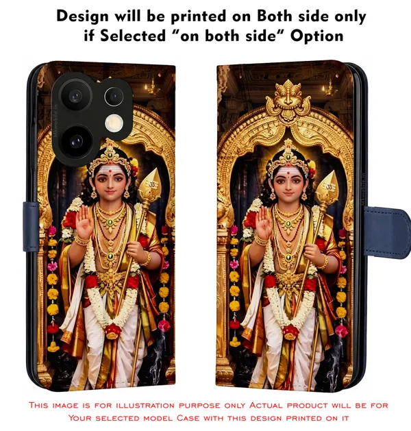 Tamil_God_Murugan_Design_Printed_Flip_Case_Cover_With_Camera_Protection_Mk000392_Fcuv
