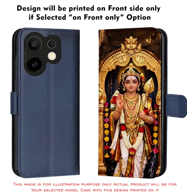 Tamil_God_Murugan_Design_Printed_Flip_Case_Cover_With_Camera_Protection_Mk000392_Fcuv
