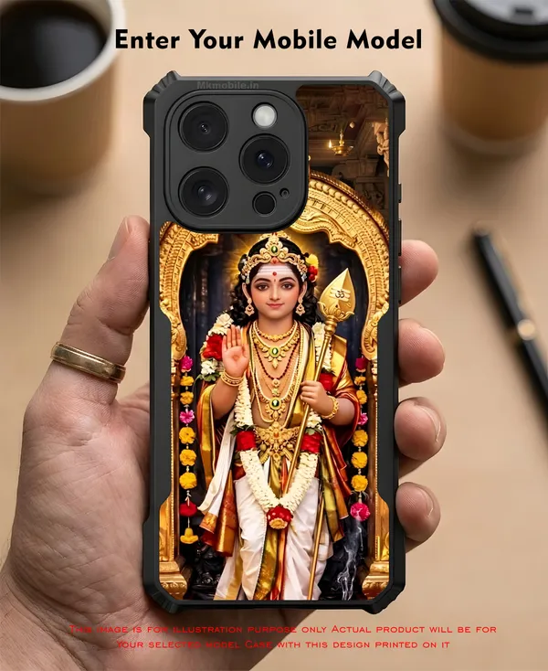 Tamil_God_Murugan__Design_Printed_Bumper_Glossy_Back_Case_Cover_With_Camera_Protection_Mk000392_Bx