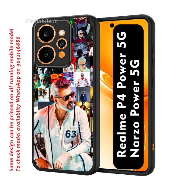 Ak_Thala_Ajith_Kumar_Collage_Design_Printed_Premium_Glossy_Back_Case_Cover_With_Camera_Protection_For_Realme_P4_Power_5G_/_Narzo_Power_5G_Mk000393_Bx