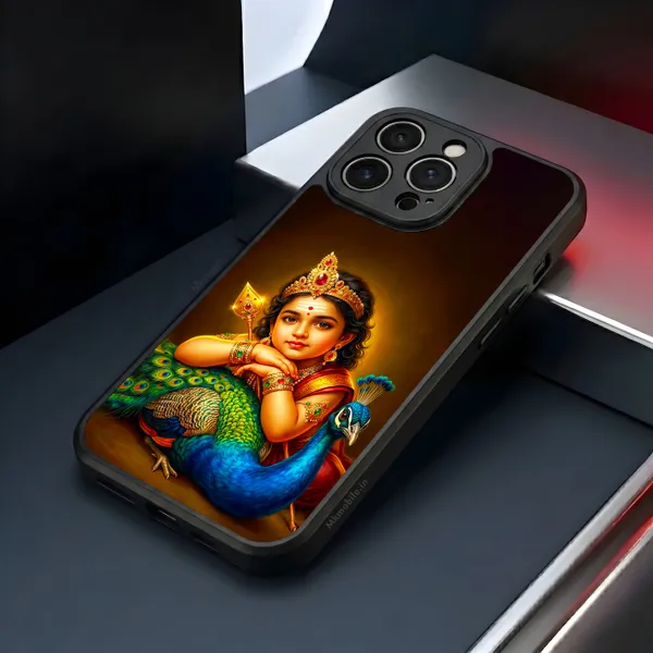 Tamil_God_Murugan_With_Mayil_Design_Printed_Premium_Glossy_Back_Case_Cover_With_Camera_Protection_Mk000395_Bx