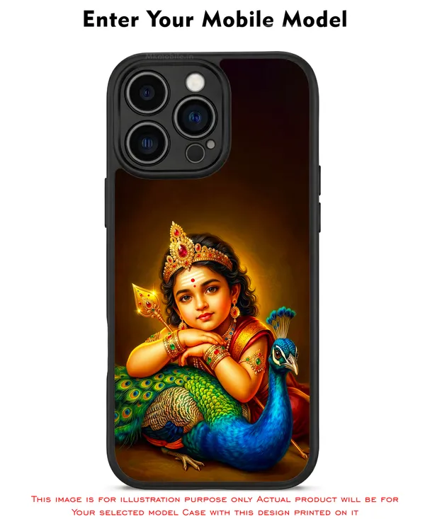 Tamil_God_Murugan_With_Mayil_Design_Printed_Premium_Glossy_Back_Case_Cover_With_Camera_Protection_Mk000395_Bx