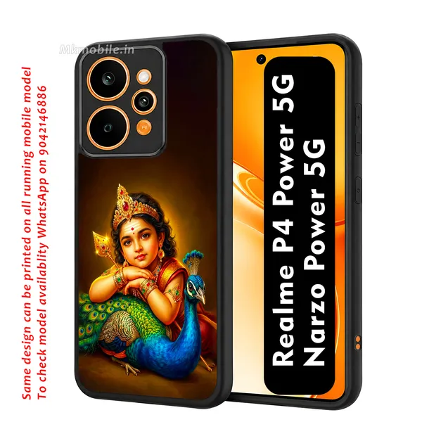Tamil_God_Murugan_With_Mayil_Design_Printed_Premium_Glossy_Back_Case_Cover_With_Camera_Protection_For_Realme_P4_Power_5G_/_Narzo_Power_5G_Mk000395_Bx
