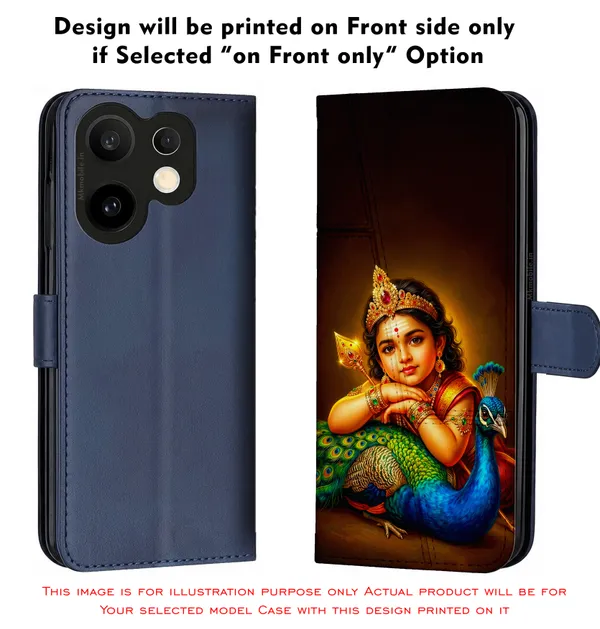 Tamil_God_Murugan_With_Mayil_Design_Printed_Flip_Case_Cover_With_Camera_Protection_Mk000395_Fcuv