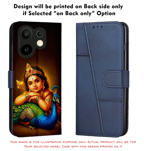 Tamil_God_Murugan_With_Mayil_Design_Printed_Flip_Case_Cover_With_Camera_Protection_Mk000395_Fcuv