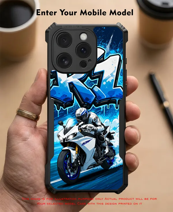R1_Bike_Illustration__Design_Printed_Bumper_Glossy_Back_Case_Cover_With_Camera_Protection_Mk000396_Bx