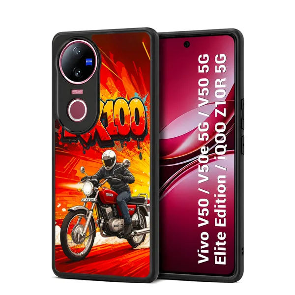 Rx_100_Bike_Illustration_Design_Printed_Premium_Glossy_Back_Case_Cover_With_Camera_Protection_For_Vivo_V50_/_V50e_/_V50_5g_Elite_Edition_/_iQOO_Z10r_5g_Mk000397_Bx