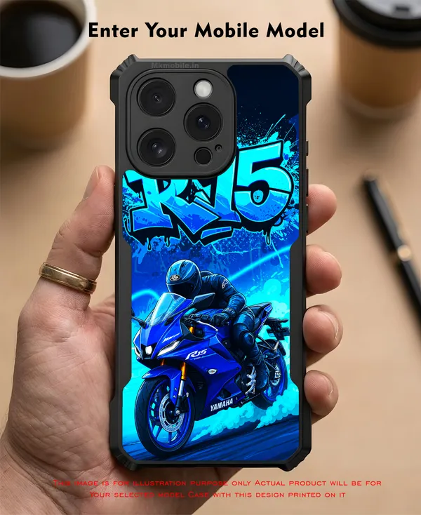 R15_Bike_Illustration__Design_Printed_Bumper_Glossy_Back_Case_Cover_With_Camera_Protection_Mk000398_Bx