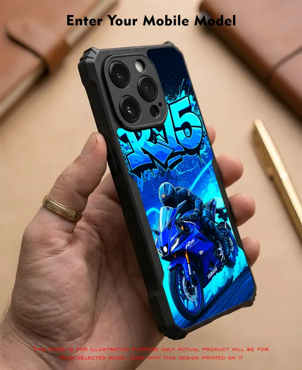 R15_Bike_Illustration__Design_Printed_Bumper_Glossy_Back_Case_Cover_With_Camera_Protection_Mk000398_Bx