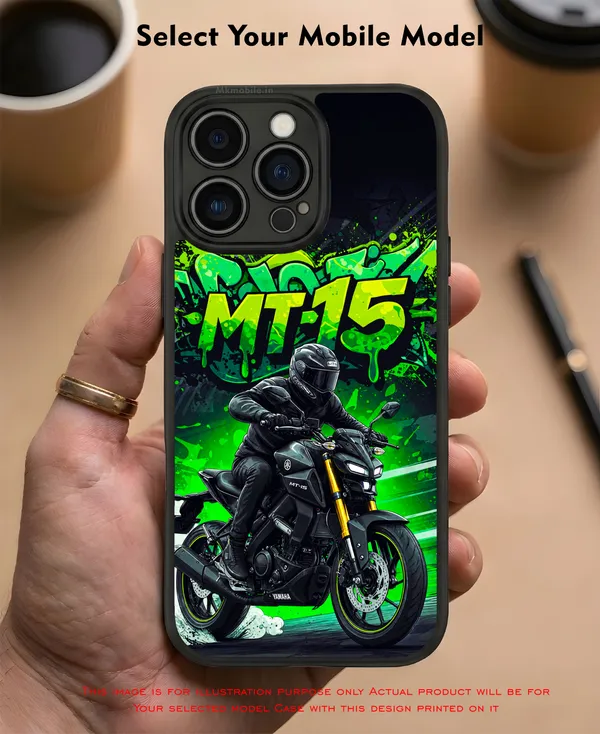 Mt15_Bike_Illustration_Design_Printed_Premium_Glossy_Back_Case_Cover_With_Camera_Protection_Mk000399_Bx