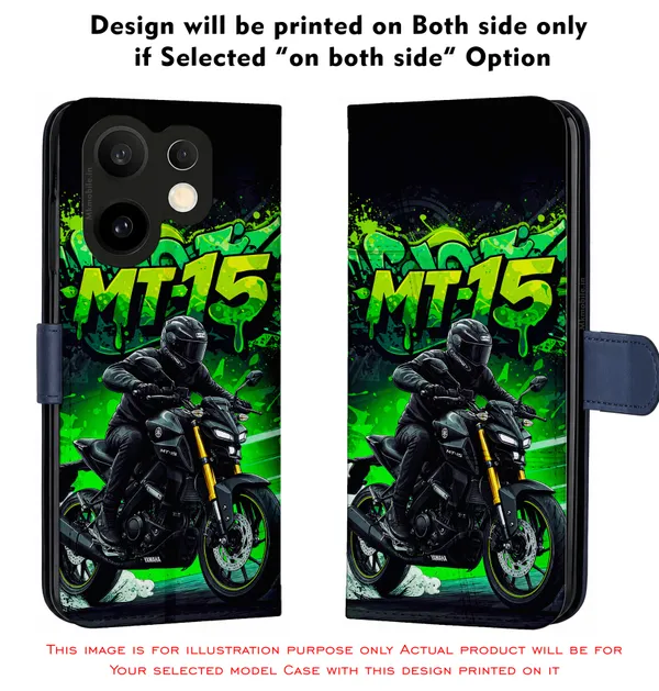 Mt15_Bike_Illustration_Design_Printed_Flip_Case_Cover_With_Camera_Protection_Mk000399_Fcuv