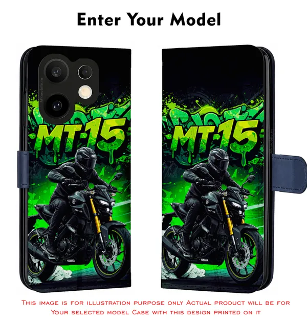 Mt15_Bike_Illustration_Design_Printed_Flip_Case_Cover_With_Camera_Protection_Mk000399_Fcuv