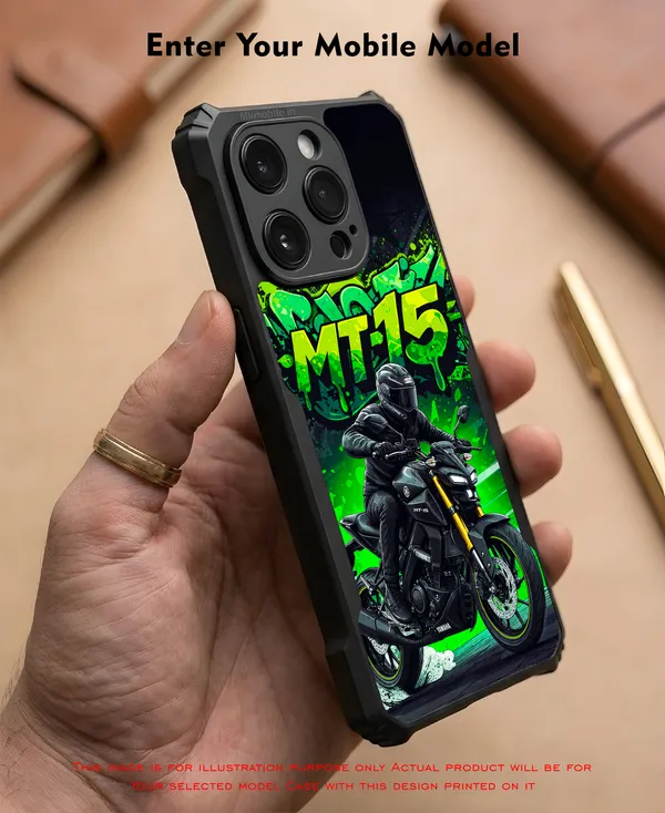 Mt15_Bike_Illustration__Design_Printed_Bumper_Glossy_Back_Case_Cover_With_Camera_Protection_Mk000399_Bx